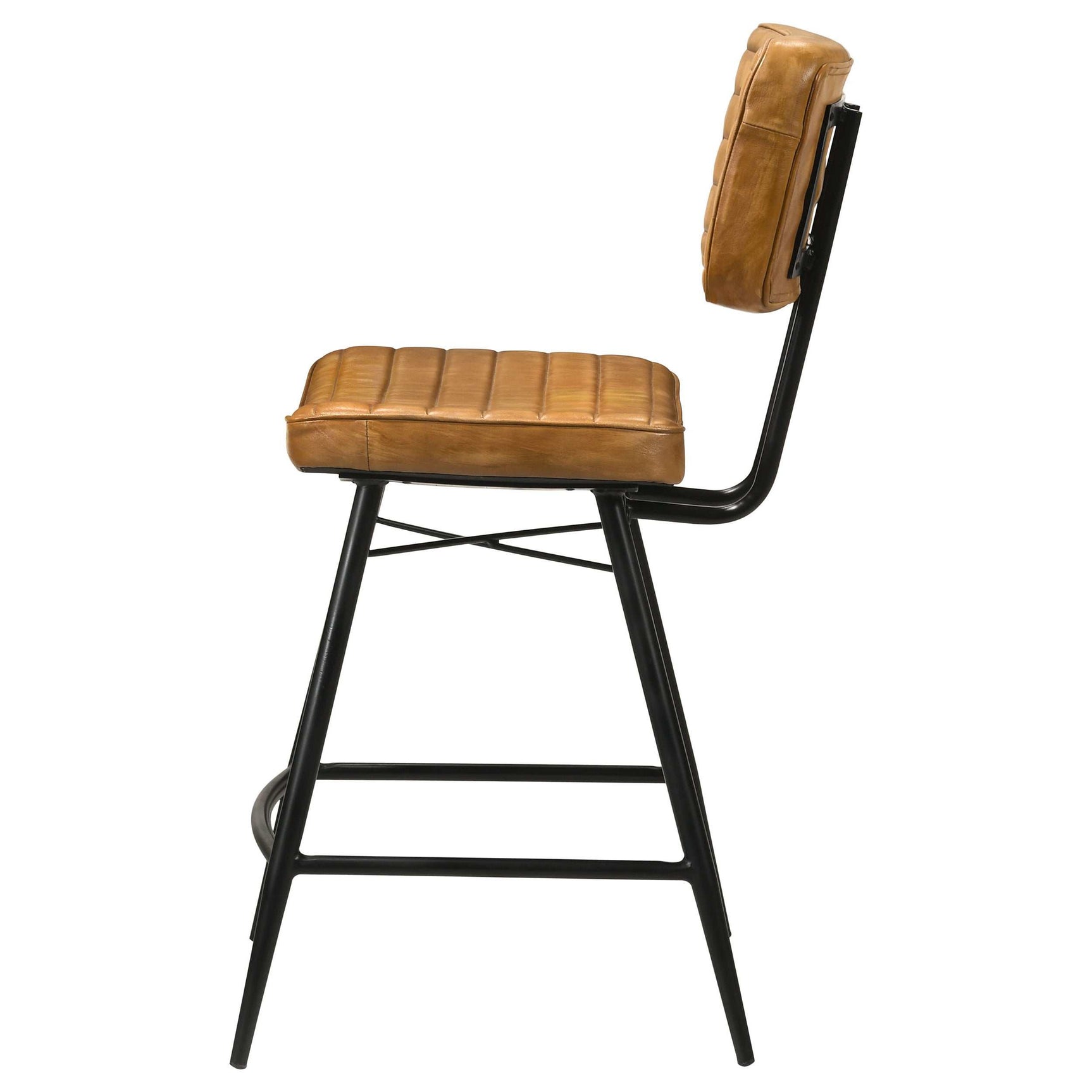Partridge Antique Camel / Black Counter Stool (Set of 2) - Ornate Home