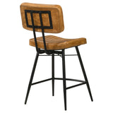 Partridge Antique Camel / Black Counter Stool (Set of 2) - Ornate Home