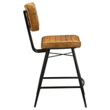 Partridge Antique Camel / Black Counter Stool (Set of 2) - Ornate Home