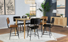 Partridge Antique Camel / Black Counter Stool (Set of 2) - Ornate Home