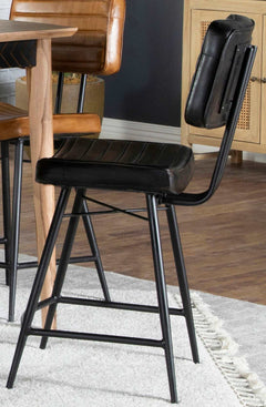 Partridge Antique Espresso / Black Counter Stool(Set of 2) - Ornate Home