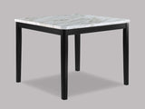 Pascal White/Black Faux Marble-Top Counter Height Table - Ornate Home
