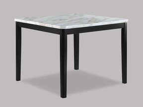 Pascal White/Black Faux Marble-Top Counter Height Table - Ornate Home