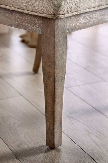 Patience Rustic Natural Tone & Beige Dining Chair (Set of 2) - Ornate Home
