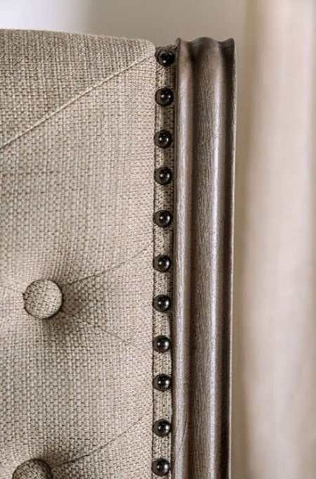 Patience Rustic Natural Tone & Beige Dining Chair (Set of 2) - Ornate Home