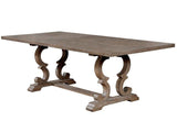 Patience Rustic Natural Tone & Beige Dining Table - Ornate Home