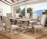 Patience Rustic Natural Tone & Beige Dining Table - Ornate Home