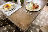Patience Rustic Natural Tone & Beige Dining Table - Ornate Home
