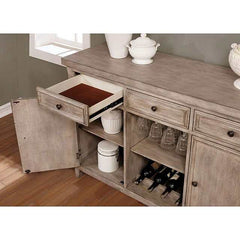 Patience Rustic Natural Tone Server - Ornate Home