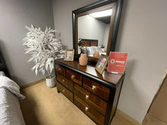Patra Acacia & Walnut Queen Bedroom Set / 4pc - Ornate Home