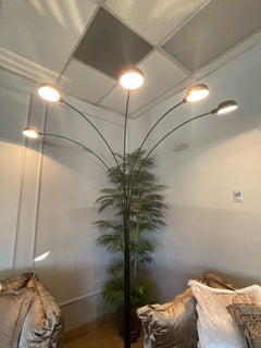 Peacock Arc Black 82" Floor Lamp - Ornate Home