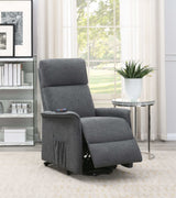 Pearce Charcoal Power Lift Recliner - Ornate Home