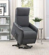 Pearce Charcoal Power Lift Recliner - Ornate Home