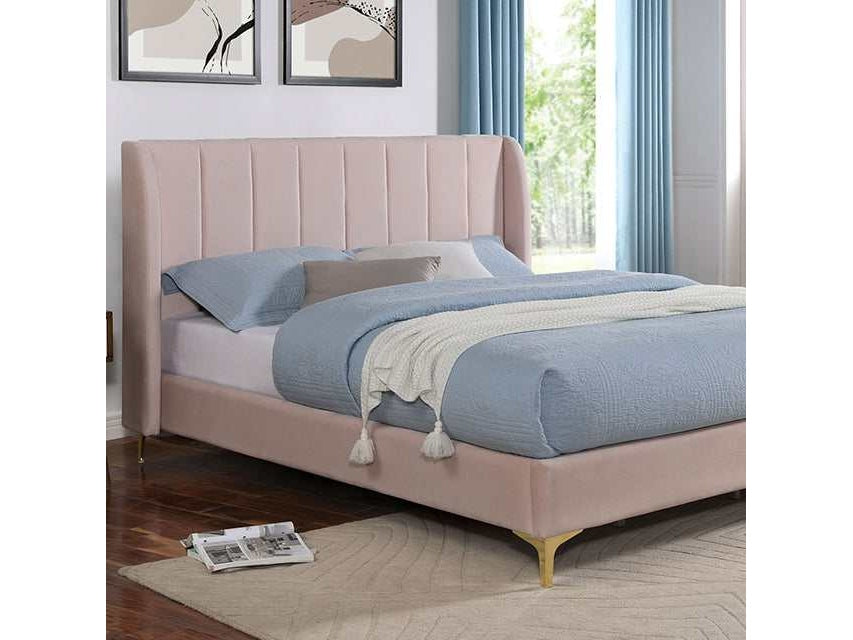 Pearl Light Pink Queen Bed - Ornate Home