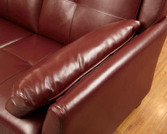 Peever Mahogany Red L Shape Sectional Sofa - Ornate Home