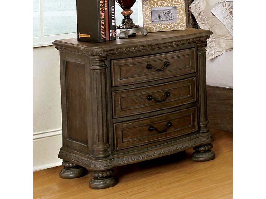 Persephone Rustic Natural Nightstand - Ornate Home