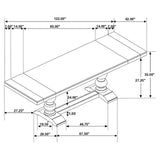 Phelps Antique Noir / Beige 7 Pc Dining Set - Ornate Home