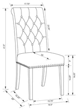 Phelps Antique Noir / Beige 8 Pc Dining Set - Ornate Home