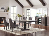 Phelps Antique Noir / Grey 5 Pc Dining Set - Ornate Home