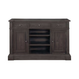 Phelps Antique Noir Rectangular Server - Ornate Home