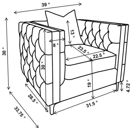 Phoebe Urban Bronze Chair - Ornate Home