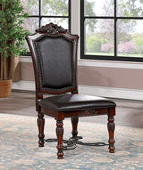 Picardy Brown Cherry/Black Side Chair - Ornate Home