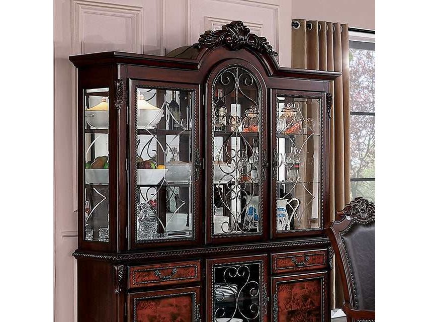Picardy Brown Cherry Hutch & Buffet - Ornate Home