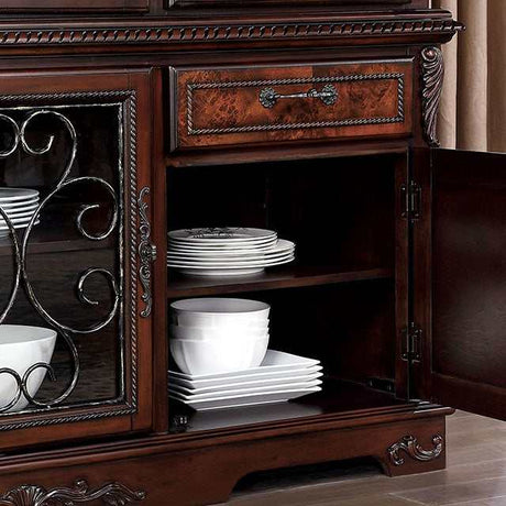 Picardy Brown Cherry Hutch & Buffet - Ornate Home