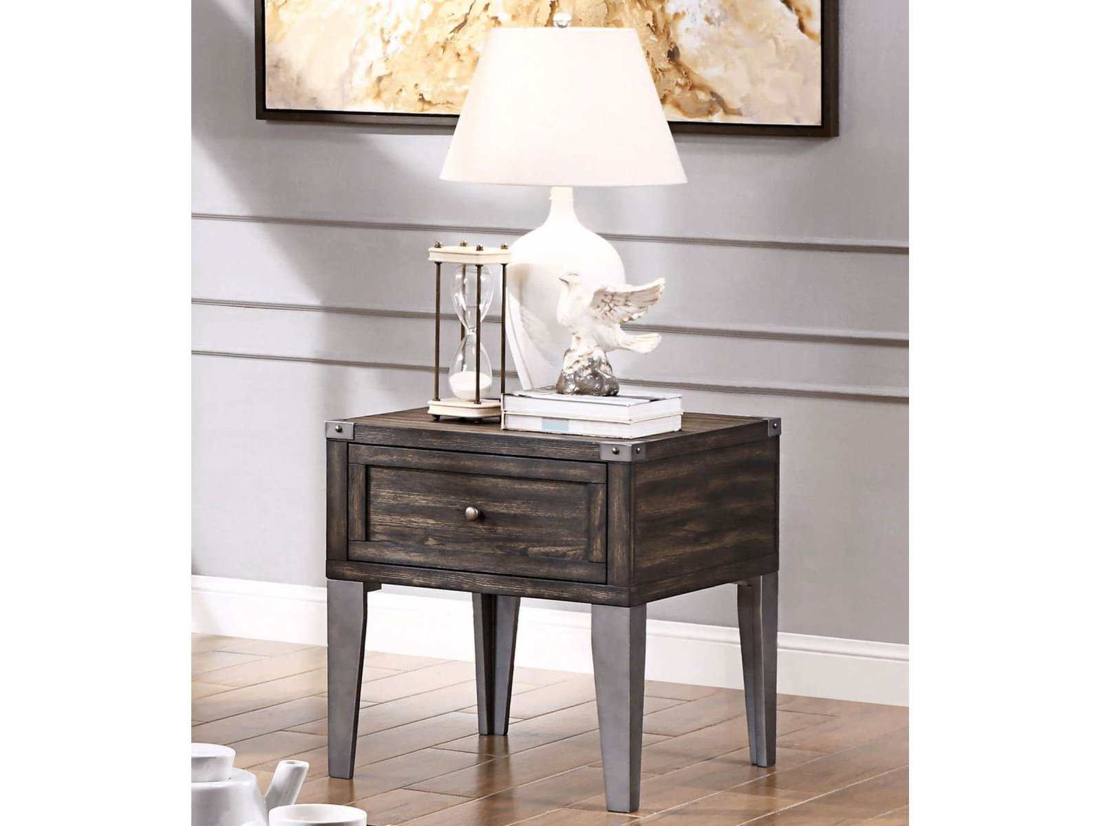 Piedmont Dark Oak End Table - Ornate Home