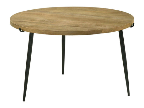 Pilar Natural / Black Coffee Table - Ornate Home