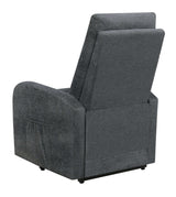 Piotr Charcoal Power Lift Recliner - Ornate Home