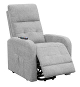 Piotr Grey Power Lift Recliner - Ornate Home