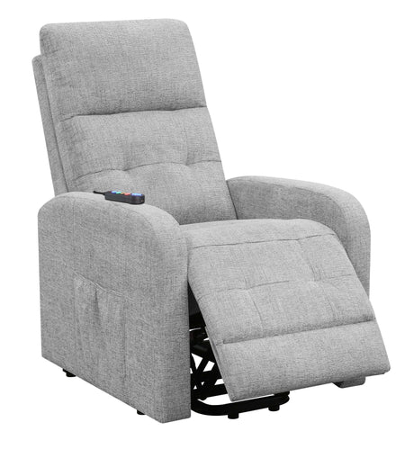 Piotr Grey Power Lift Recliner - Ornate Home