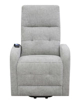 Piotr Grey Power Lift Recliner - Ornate Home