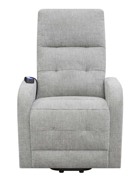 Piotr Grey Power Lift Recliner - Ornate Home