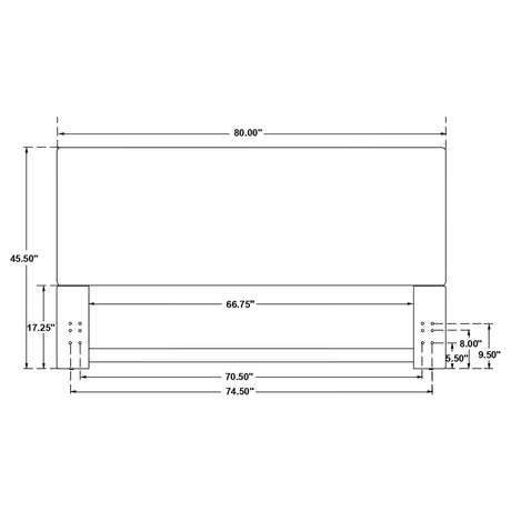 Pirro Sand Eastern King / California King Headboard - Ornate Home