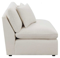 Pluma Ivory Fabric Modular Sectional Pre-Sets - Ornate Home
