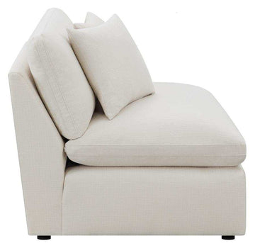 Pluma Ivory Modular Sectional Fabric Create your own Style - Ornate Home