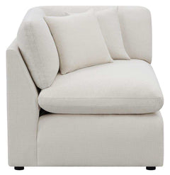 Pluma Ivory Modular Sectional Fabric Create your own Style - Ornate Home