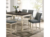 Plymouth Ivory/Dark Gray Counter Height Table - Ornate Home
