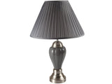 Porcelain Gray Satin Nikel 26" Table Lamp (Set of 12) - Ornate Home