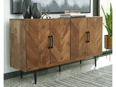 Prattville Brown Accent Cabinet - Ornate Home