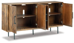 Prattville Brown Accent Cabinet - Ornate Home