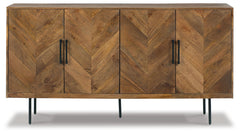 Prattville Brown Accent Cabinet - Ornate Home