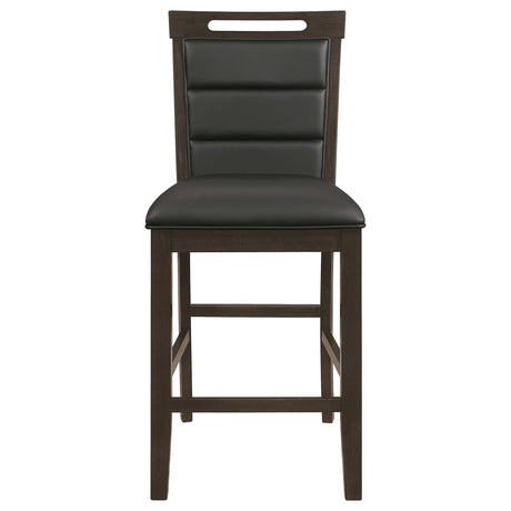 Prentiss Cappuccino / Black 5 Pc Counter Height Dining Set - Ornate Home