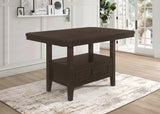 Prentiss Cappuccino Counter Height Dining Table - Ornate Home