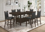 Prentiss Cappuccino Counter Height Dining Table - Ornate Home