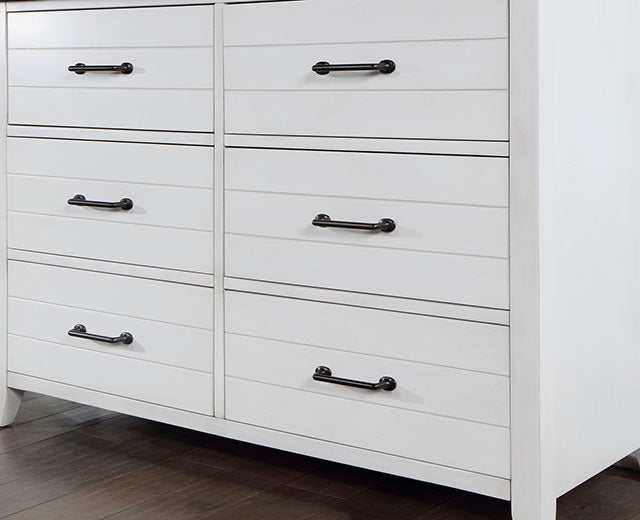 Priam White/Gray Dresser - Ornate Home