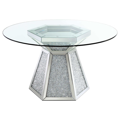 Quinn Teal / Mirror 5 Pc Dining Set - Ornate Home