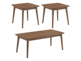 Radley Natural Walnut 3 Pc Coffee Table Set - Ornate Home